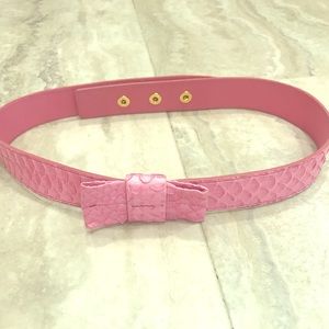 J.Crew Leather bow belt